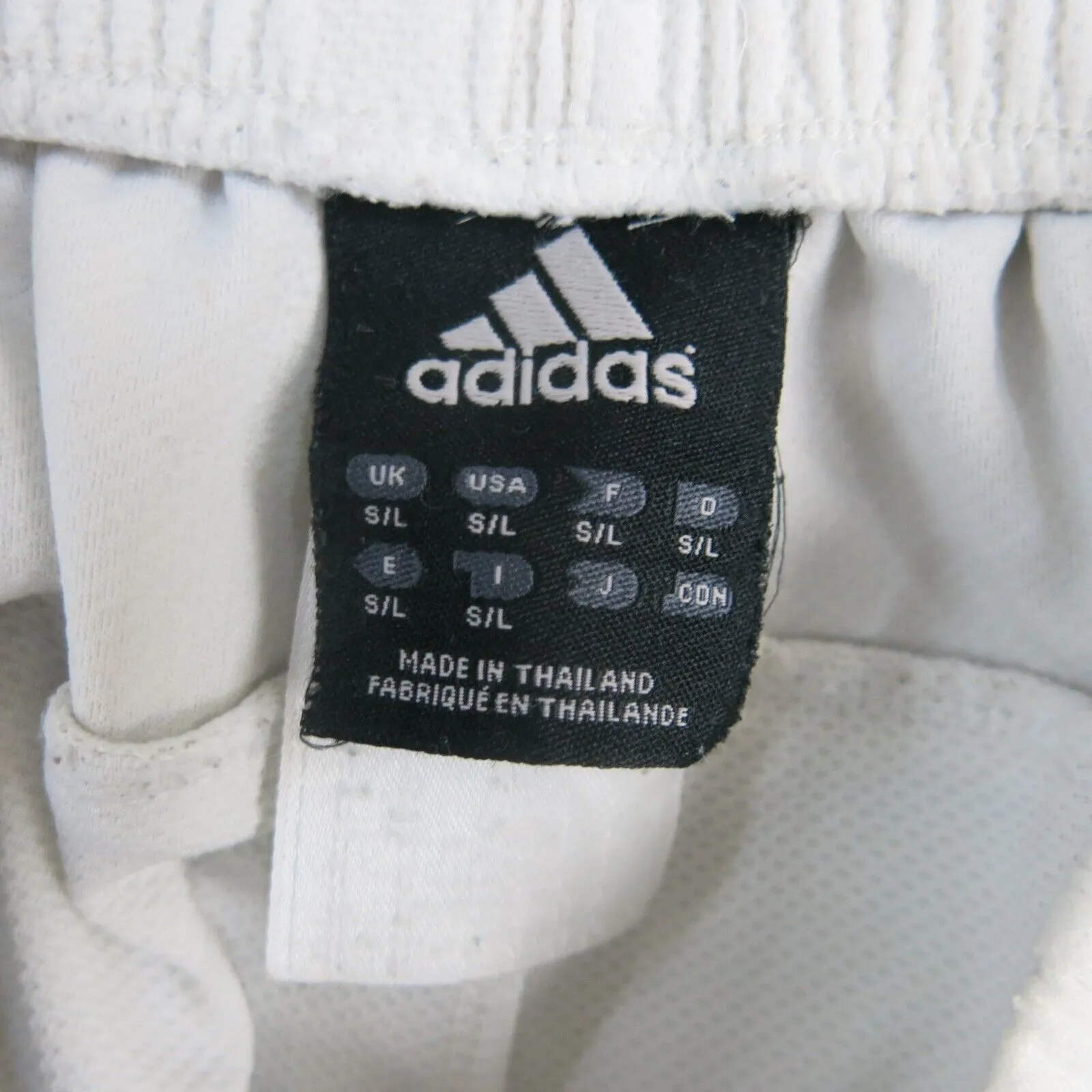 Adidas Shorts Mens Small White High Rise Black Stiped Athletics Shorts Sports