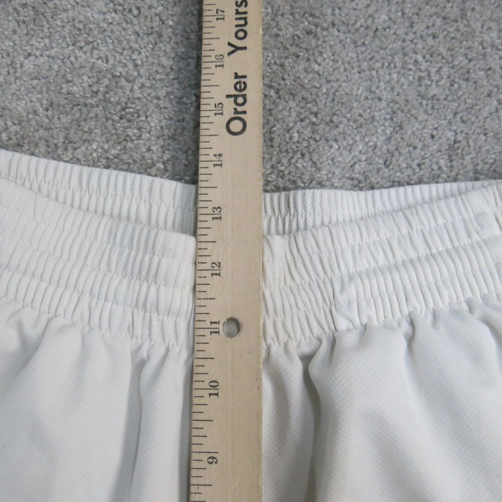Adidas Shorts Mens Small White High Rise Black Stiped Athletics Shorts Sports