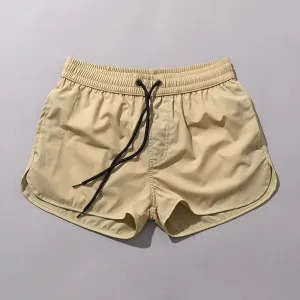 Aidase Sports Shorts Summer Mens Gym Training Shorts Outdoors Swim Beach Trunks Quick-Drying Solid Trendy Lightweight Shorts New