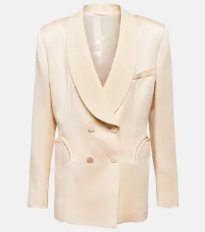 Blaze Milano Milano Bridal Smoking satin blazer