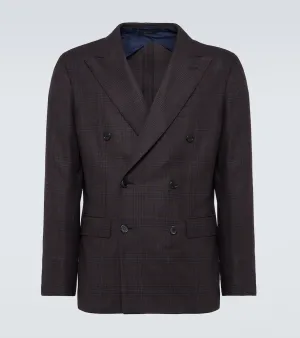 Brioni Prince of Wales checked wool blazer
