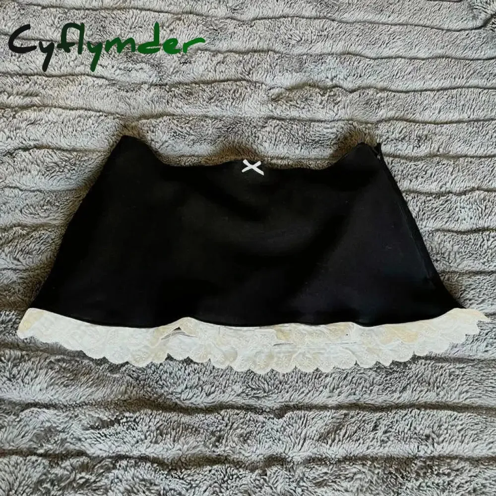 Cyflymder Hotsweet Spice Girls Mini Short Skirts Design Y2k Spot Printing Bow Kawaii Cute Vintage Harajuku Hottie High Street Fashionable