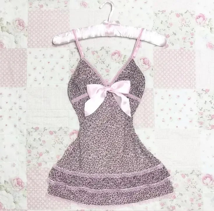 Cyflymder summer inspo Sweet Korean Aesthetic Y2K Women Dress Classic Halter Bow Girl Tide Cute Sundress Casual Harajuku Vintage Slim Chic Frock Mini