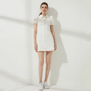 FashionSierra - Womens Hot Polo Neck Solid  Mini A-Line Dresses