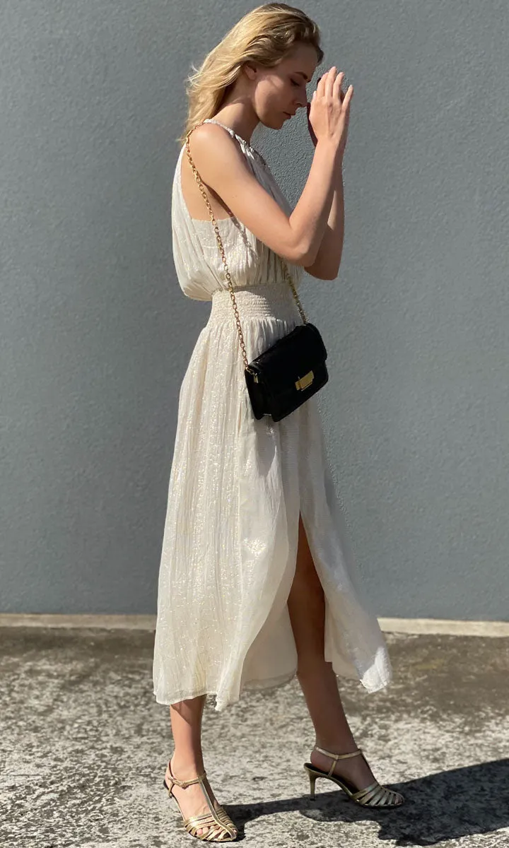 HOSS Gold Lurex Best Life Dress