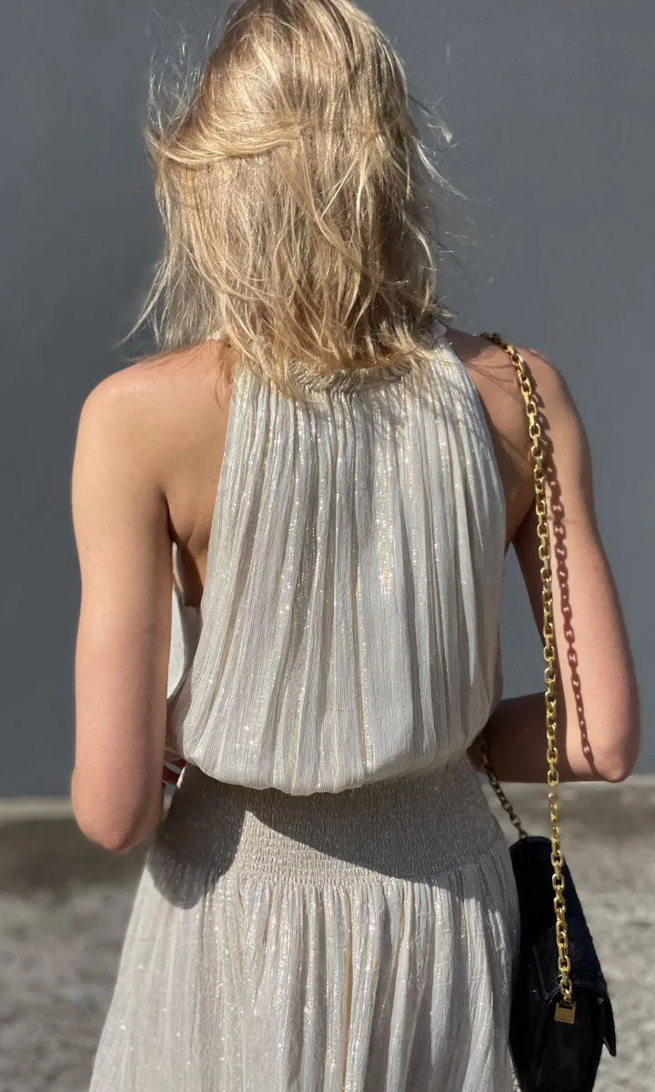 HOSS Gold Lurex Best Life Dress