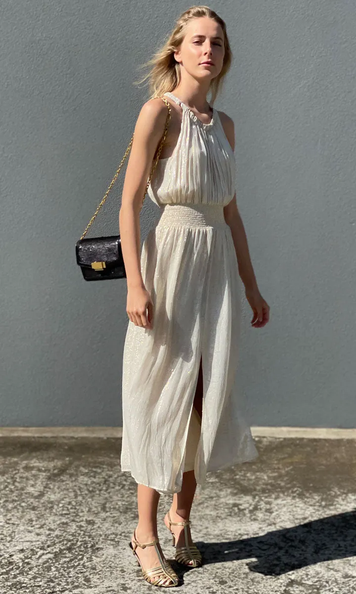 HOSS Gold Lurex Best Life Dress
