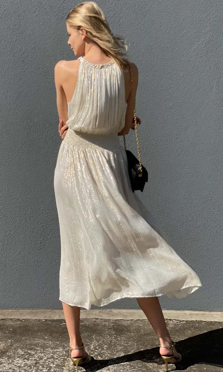 HOSS Gold Lurex Best Life Dress