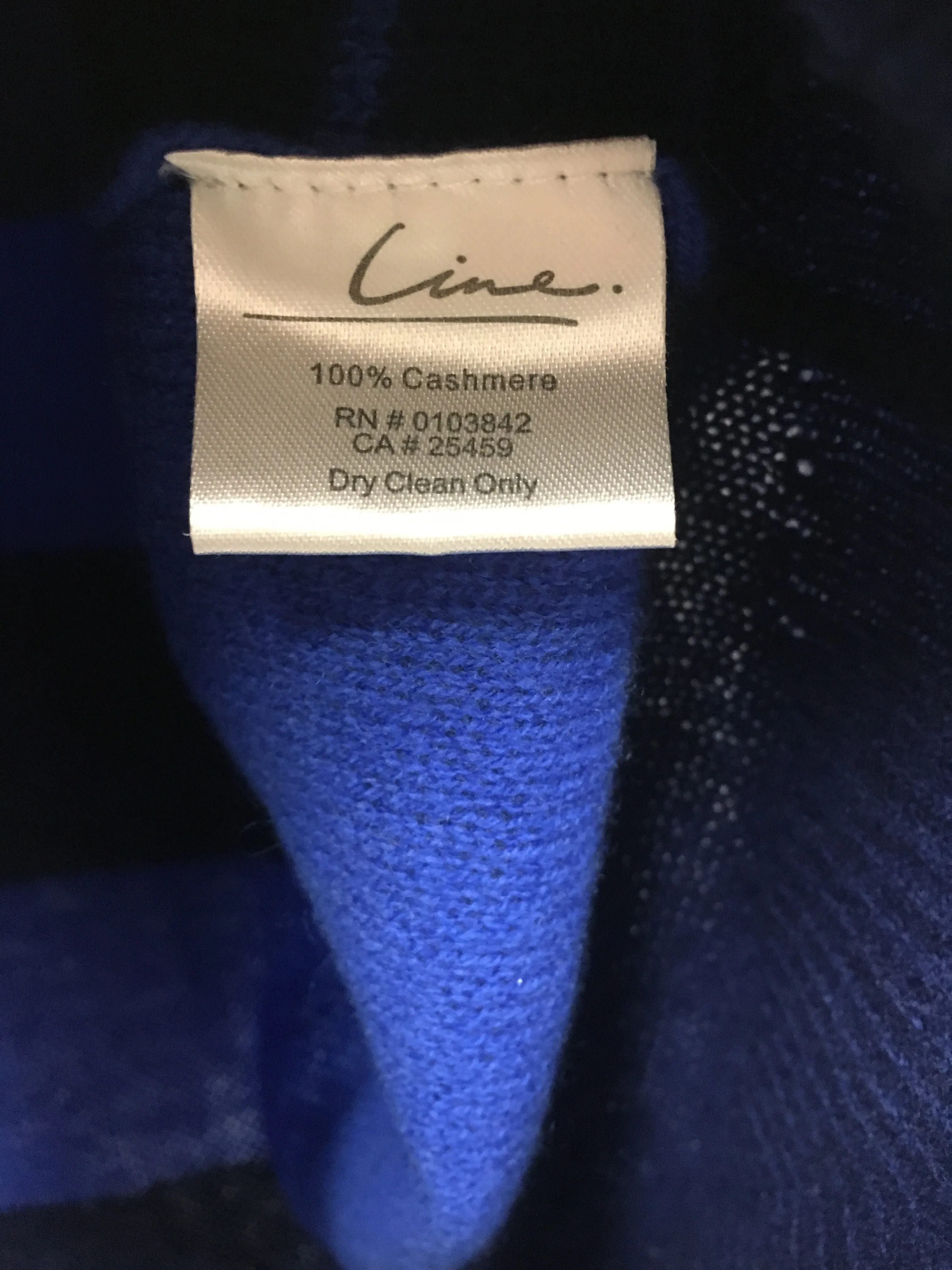 LINE Knitwear Striped Cashmere Midnight Sweater - Size Small/Petite