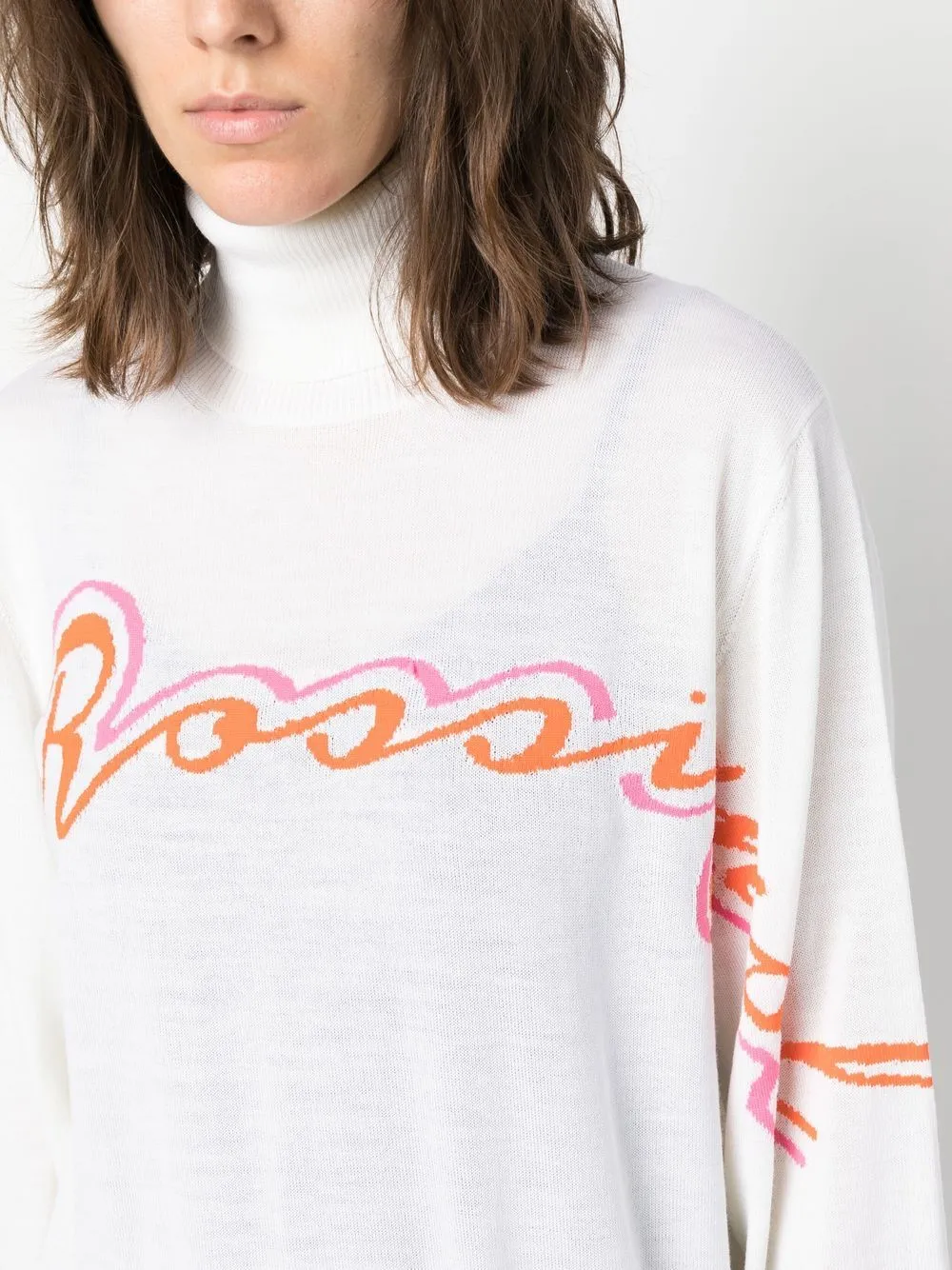 logo-intarsia merino wool-blend jumper