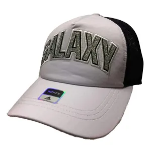 Los Angeles Galaxy Adidas WOMENS Mesh Glitter Logo Adj. Trucker Style Hat