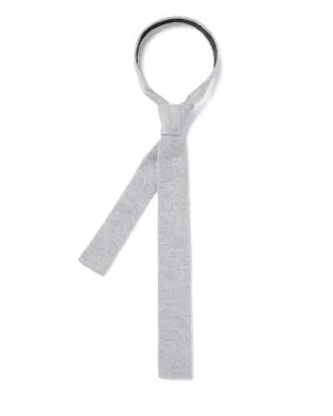 Men's Plain Knitted Cashmere Tie Fumo Grey