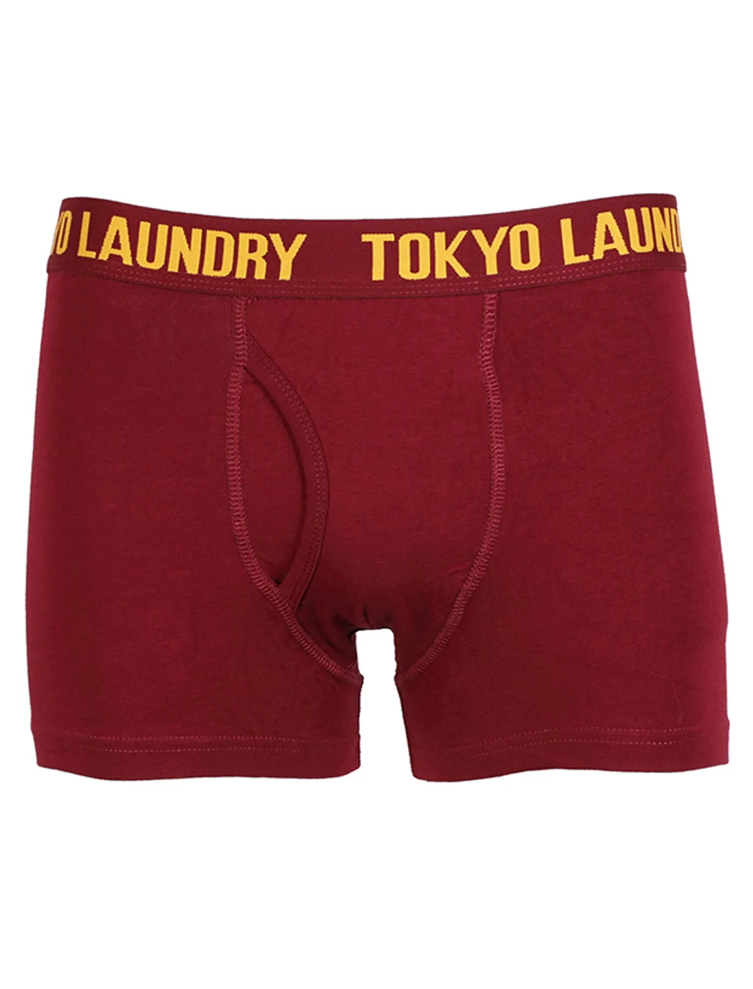 Mens Tokyo Laundry Gabriel boxer shorts ( 2 Pack) in Oxblood & Navy