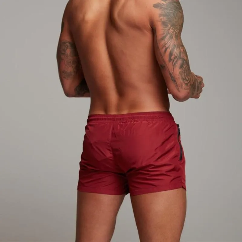 swimwear brief pants Sports Running swimming suite men Gym Male Beach short bag Quick Drying color