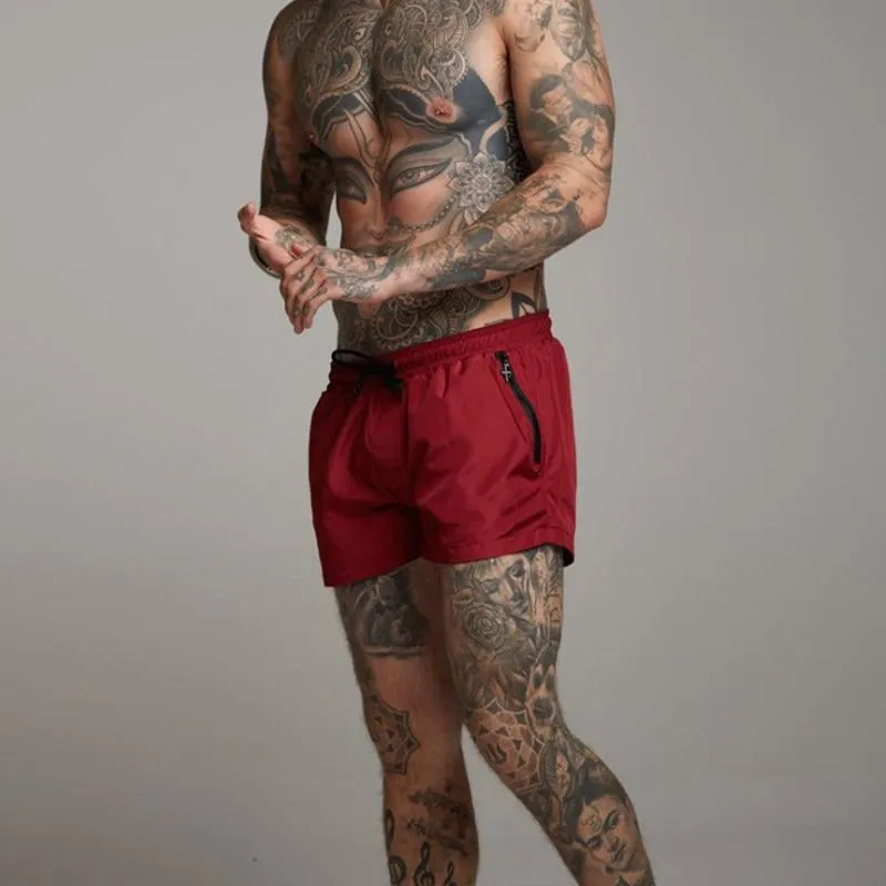 swimwear brief pants Sports Running swimming suite men Gym Male Beach short bag Quick Drying color