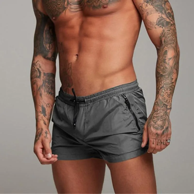 swimwear brief pants Sports Running swimming suite men Gym Male Beach short bag Quick Drying color