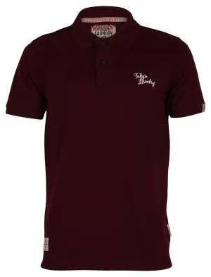 Tokyo Laundry Sophomore Oxblood Polo Shirt
