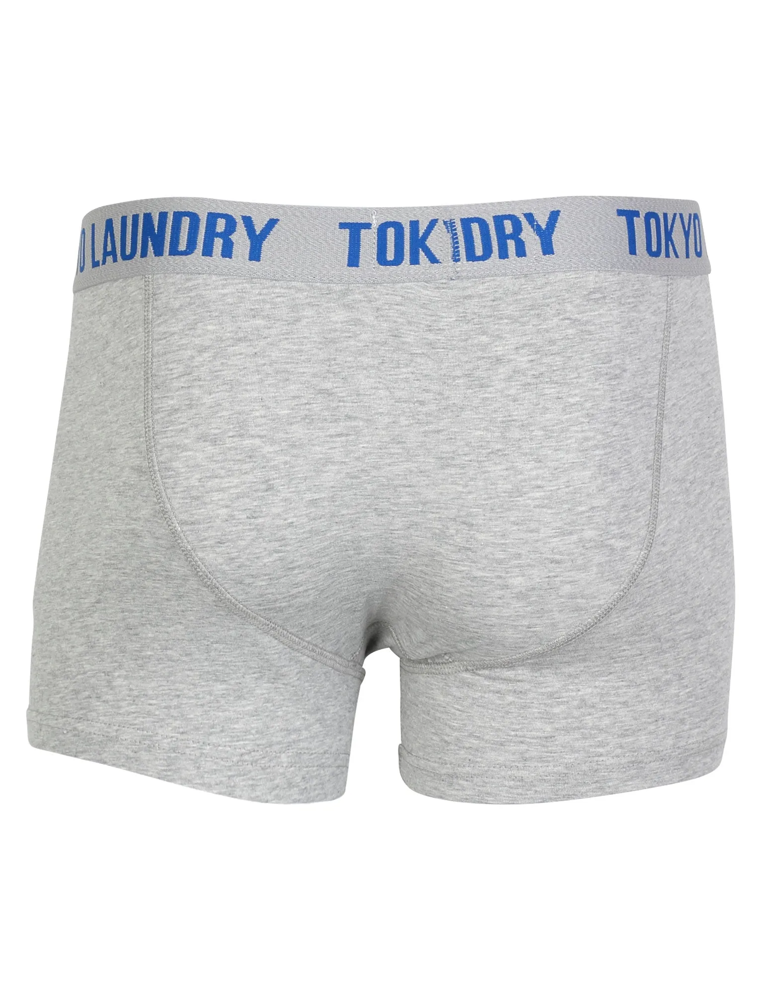 Tokyo Laundry Wainui Bay ( 2 Pack) boxer shorts Light Grey Marl & Dark Navy