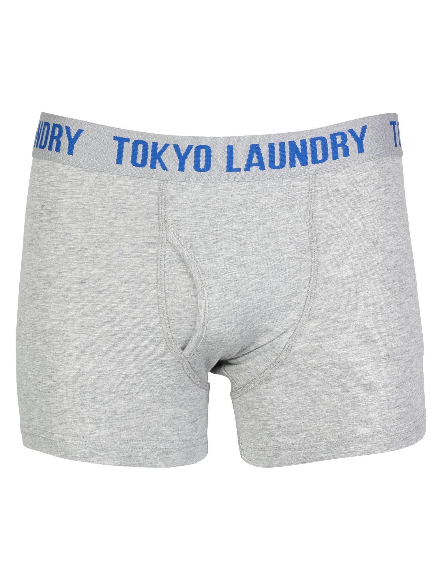 Tokyo Laundry Wainui Bay ( 2 Pack) boxer shorts Light Grey Marl & Dark Navy