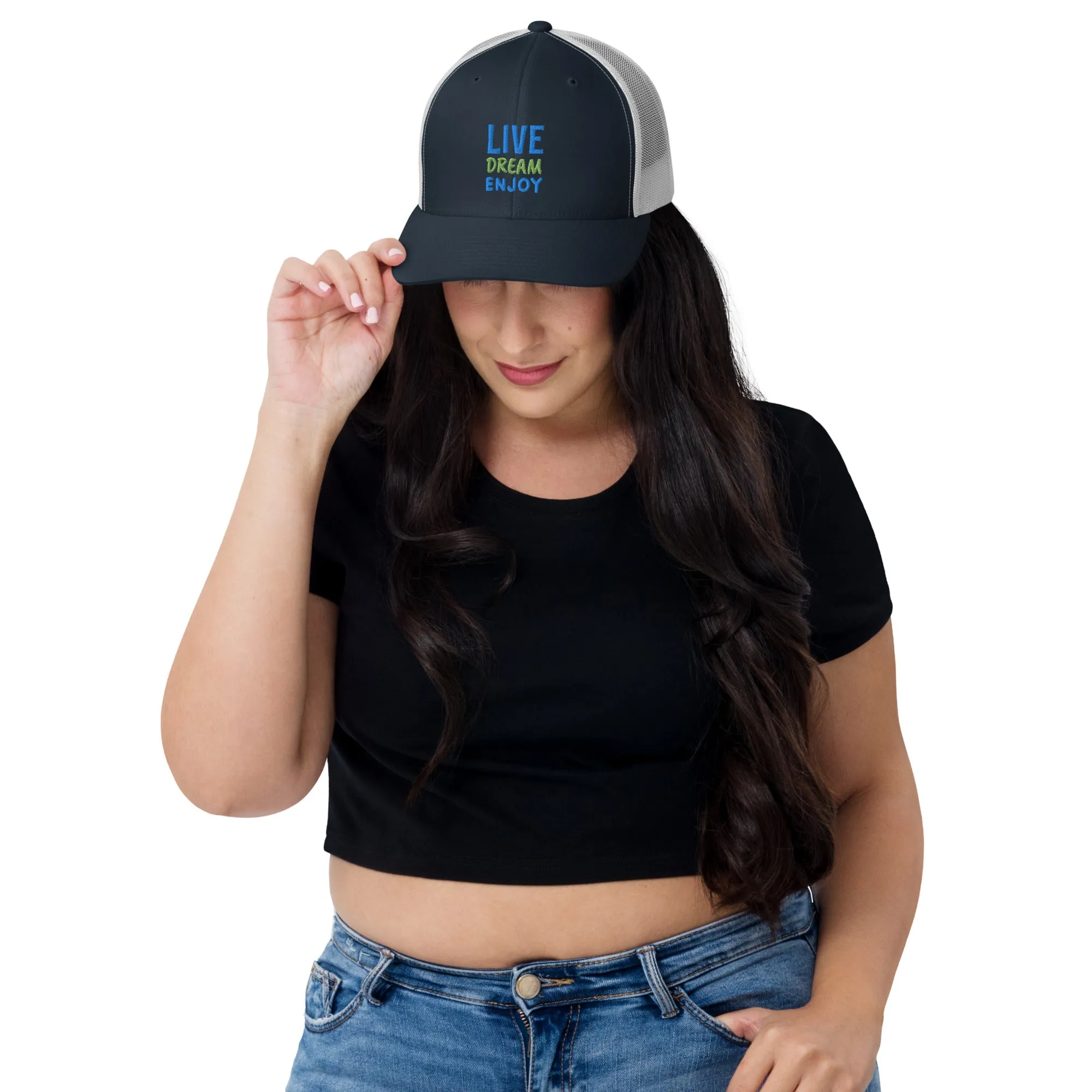 Trucker Cap Women (Live, Dream, Enjoy Trucker Cap - Model 002)