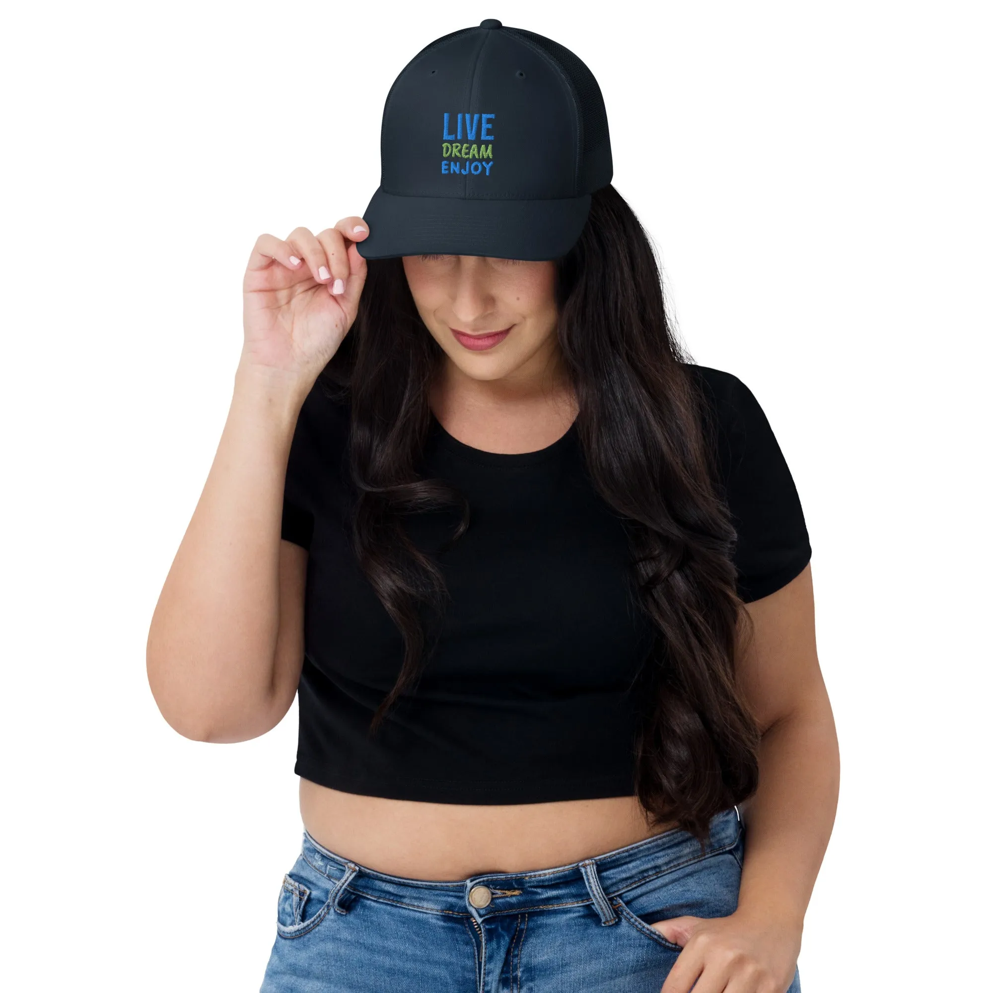 Trucker Cap Women (Live, Dream, Enjoy Trucker Cap - Model 002)