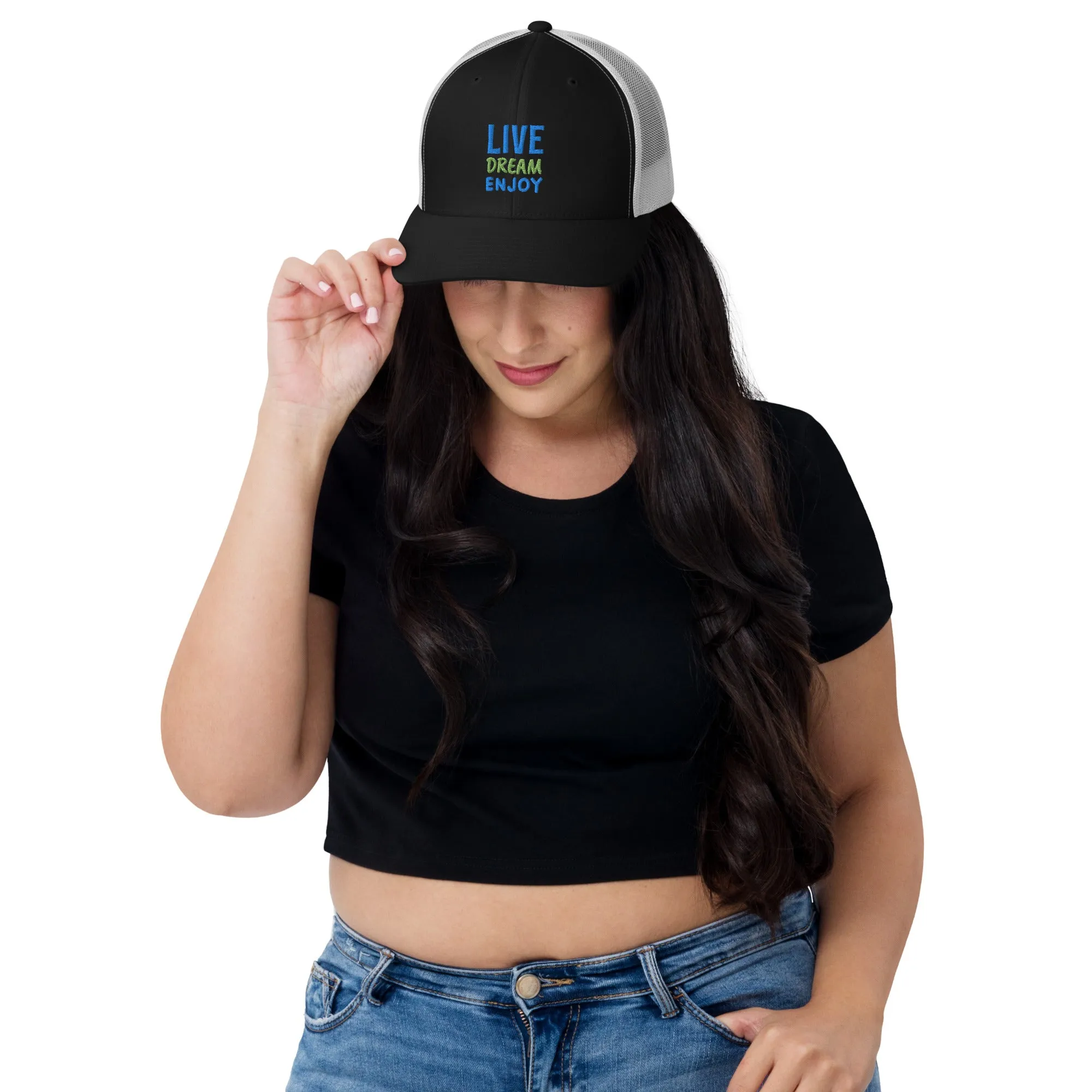 Trucker Cap Women (Live, Dream, Enjoy Trucker Cap - Model 002)