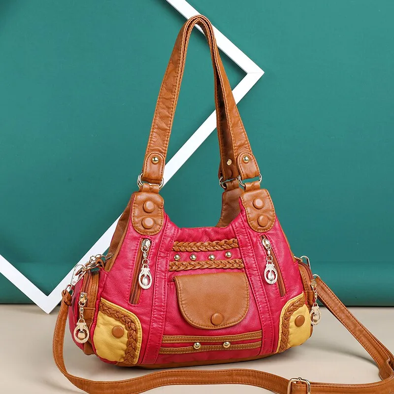 Vintage100% Genuine Women Handbag Luxury Handbags Women Tote Bag Designer
